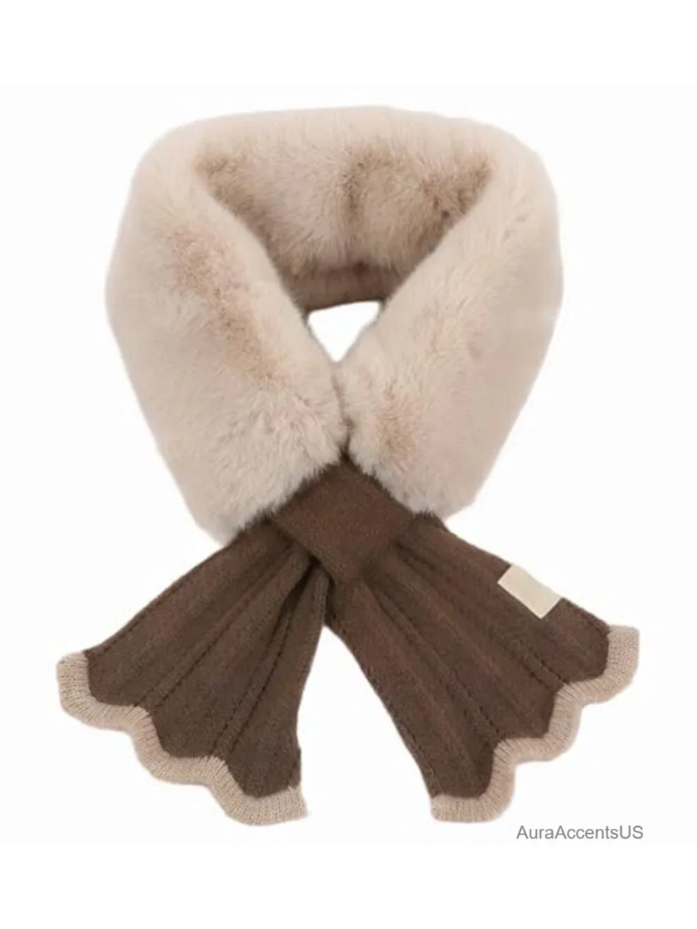 Women's Winter Fluffy-Plush Scarf Cozy Faux Rabbit
